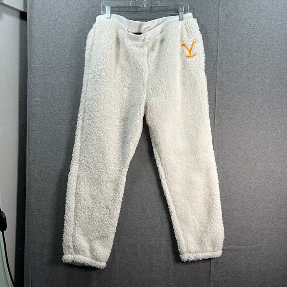 Yellowstone x BumbleBella bu Jill Martin Regular Sherpa Jogge Cream SIze Large - Picture 1 of 11